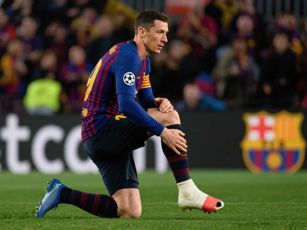 巴萨官宣:莱万左脚踝受伤,归期待康复进展确认 巴萨官宣:莱万左脚踝受伤,归期待康复进展确认